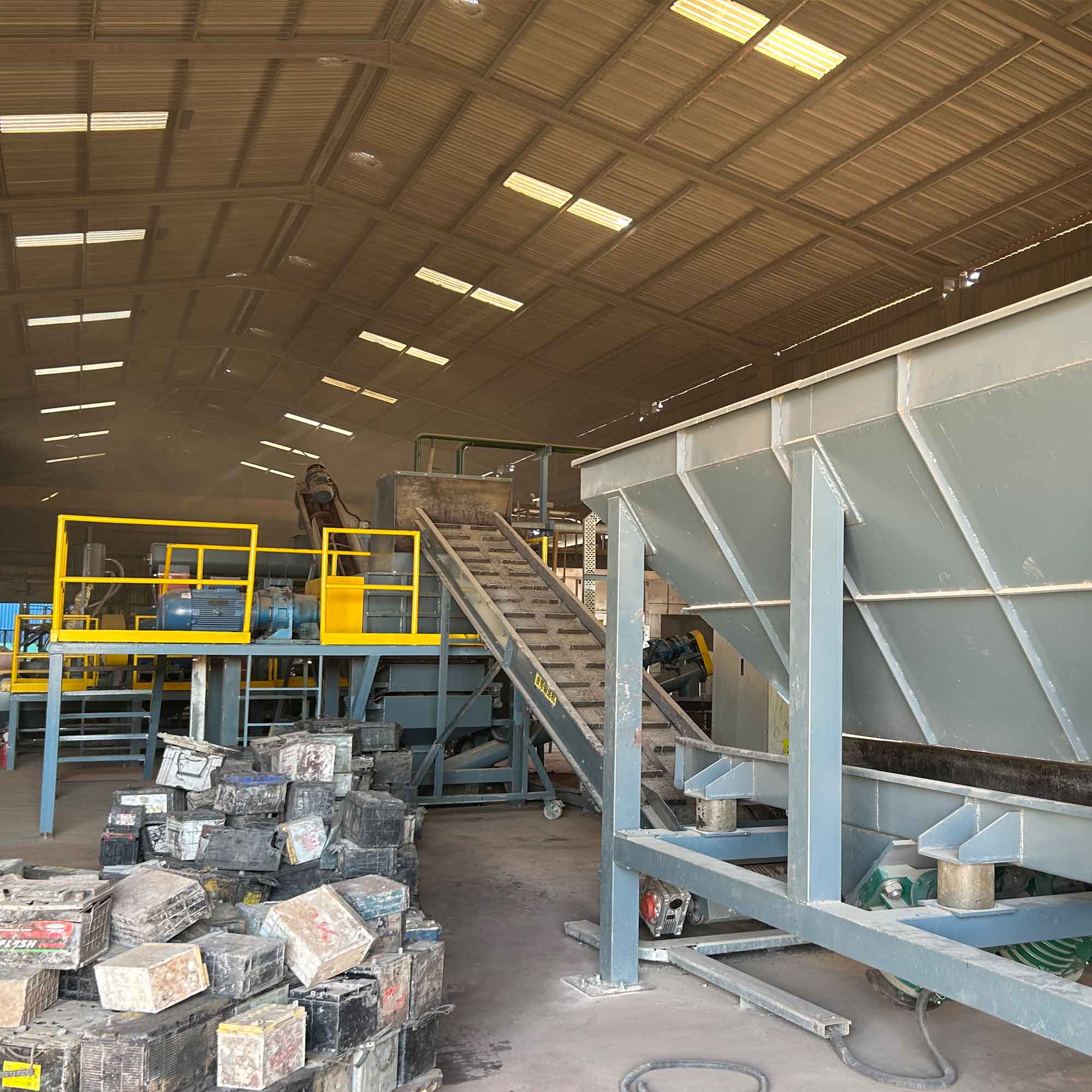 5000kgh Capacity Lead Battery Recycling Plant at Congo Customer's Site